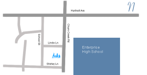 Map to our Redding office